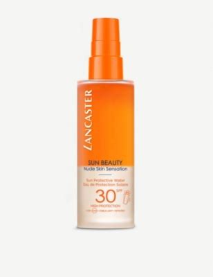 LANCASTER Sun Beauty Nude Skin Sensation Sun Protective Water SPF50 150ml Selfridges