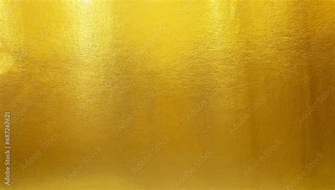 Gold Wall Texture Background Yellow Shiny Gold Foil Paint On Wall