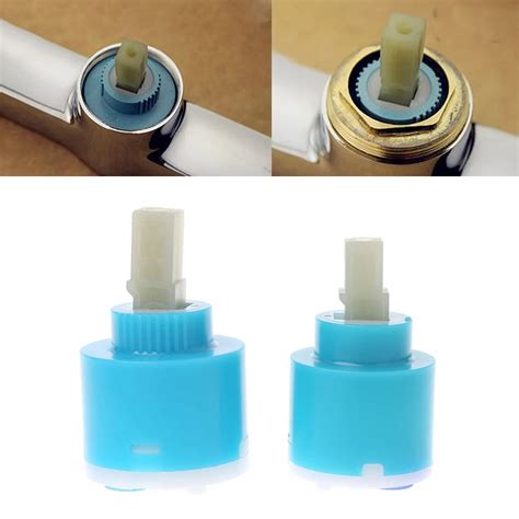 Mm Ceramic Disc Cartridge Hot Cold Water Mixer Tap Inner Faucet Valve In Kitchen Faucet
