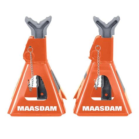 Maasdam Powr Pull Maasdam 3 Ton Jack Stand Orange Mpl4124 Or Th D