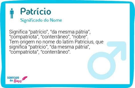 O Que Significa Patricio - Significado do Nome Patrício - Significado dos Nomes
