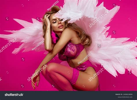 Beautiful Sexy Blonde Woman Elegant Lingerie Stock Photo Shutterstock