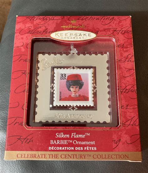 Hallmark BARBIE Silken Flame 40th Anniv Postage Stamp Keepsake