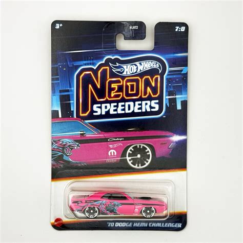 風火輪 Hot Wheels 霓虹系列 全金屬 Neon 70 Dodge Hemi Challenger 蝦皮購物