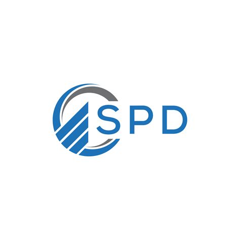 spd flat accounting logo design  white background spd creative