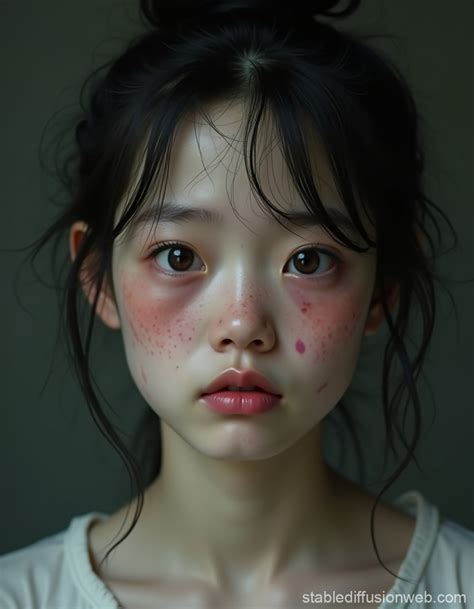 A Tearful Country Woman With Frizzy Hair Stable Diffusion Online