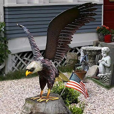 Eagle-eyed Statues Soar Over Cityscapes