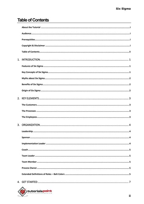 Solution Six Sigma Tutorial Studypool