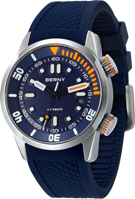BERNY Men's Diving Watch 20ATM Automatic Watch Sapphire Glass ...