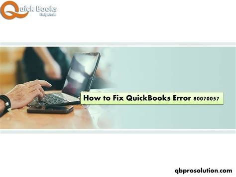 Ppt How To Resolve Quickbooks Error Powerpoint Presentation