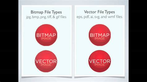 File Types In Bitmap And Vector Graphics Youtube