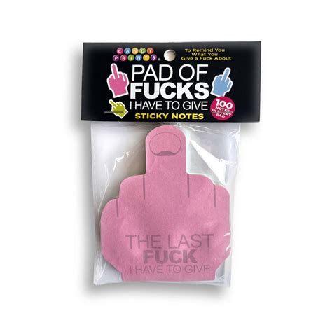 Last Fuck I Have To Give Sticky Notes Multi Coloured Novelty Sticky Notes 100 Pack All