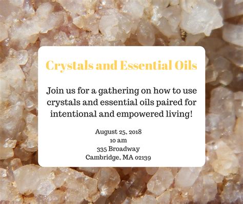 Crystals And Essential Oils Make And Take 082518