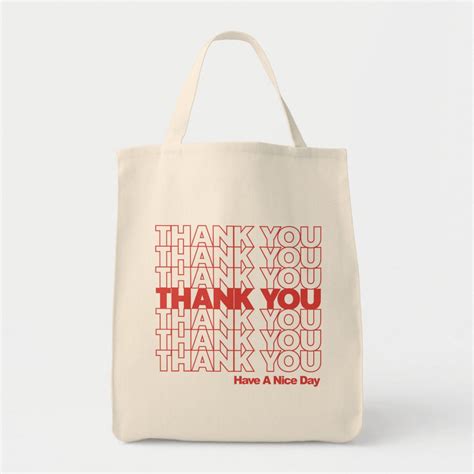 Thank You grocery bag | Zazzle