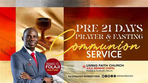 PRE 21 DAYS OF PRAYER FASTING COMMUNION 2ND SERVICE 8 JANUARY