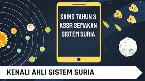 Tahun 3 Sains Kenali Ahli Sistem Suria Youtube