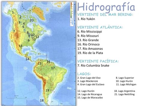 Mapa Hidrografico De America Completo In Hidrografia De America Mapa Images