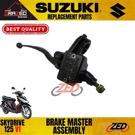 Brake Master Assembly W Brake Light Switch For Suzuki Smash