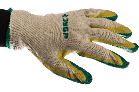 Перчатки трикотажные с двойной обливной ладонью из латекса (размер L-XL ...