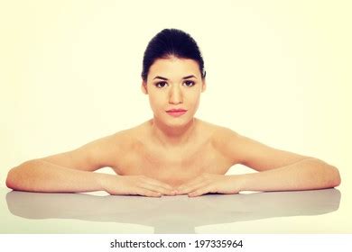 Portrait Beautiful Nude Woman Sitting Her Stock Photo Shutterstock