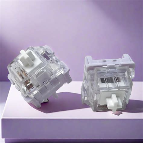 Jerrzi Kyria White Switch Hot Swap Mechanical Keyboard Switches MX Linear Custom DIY 5Pins 40g