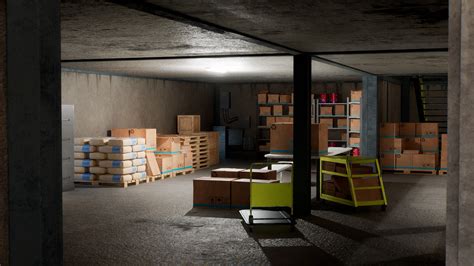 Enterable Warehouse Interior Modular Pack in Environments - UE Marketplace