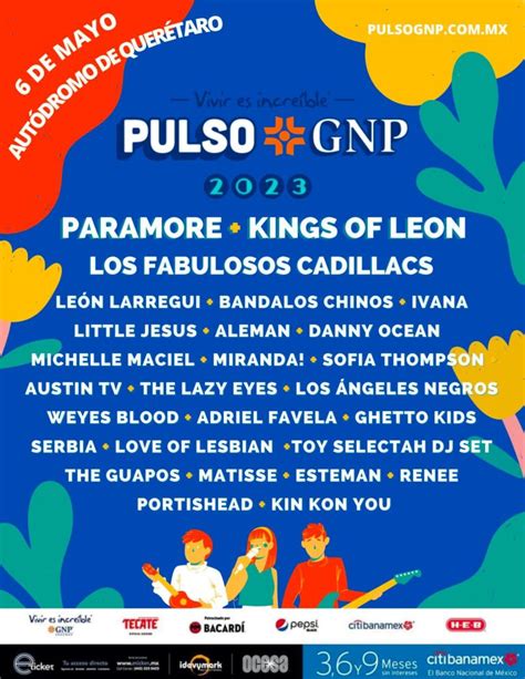 Pulso GNP 2023 Fecha artistas y boletos Ferias de México