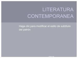 Calaméo Literatura Contemporanea