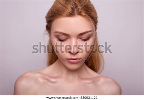 Beauty Portrait Blond Girl Nude Make Stock Photo Shutterstock