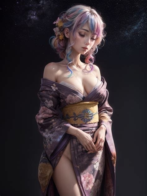 Cinematic Kimono Cooming Home After A Long Day AI Porn