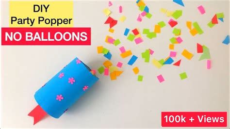 DIY Party Popper without Balloons | DIY Party Poppers | Confetti ...