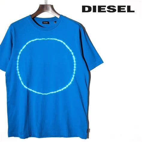 ディーゼル Diesel 半袖tシャツ カットソー メンズ クルーネック タイダイ染めプリント T Cereck Die M T B4