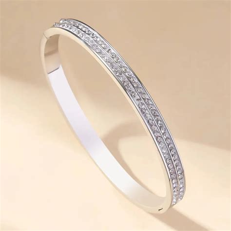 Элегантный браслет из нержавеющей стали, женские украшения на запястье ...