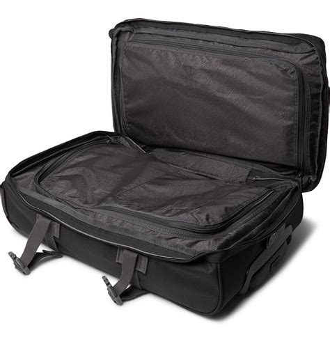 Eastpak Tranverz S 51cm Leather Trimmed Canvas Suitcase Black Eastpak