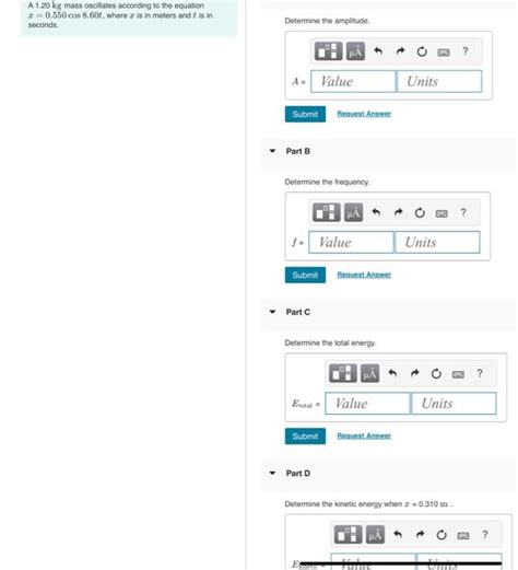 Solved An object with mass 2.7 kg is executing simple | Chegg.com