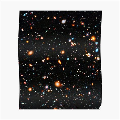 "Hubble Extreme Deep Field" Poster by HeadRubble | Redbubble