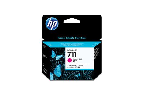 HP 711 3 Pack 29 Ml Magenta Designjet Ink Cartridge CZ135A Paragon