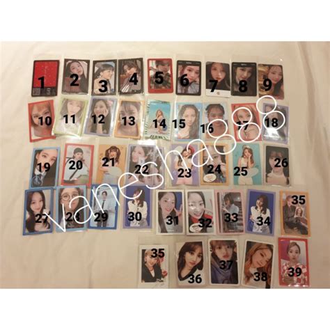 Jual Twice Official Pc Photocard Nayeon Jeongyeon Momo Sana Jihyo Mina