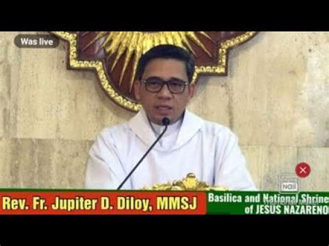 Quiapo Church Live Tv Mass Today Am September Wednesday