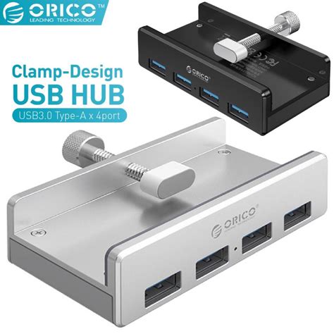 【処分特価】 Orico Mh4pu Usb30 4ポート ハブ アルミ クランプ クリップ式 Mh4pu Sv Mh4pu P Bk