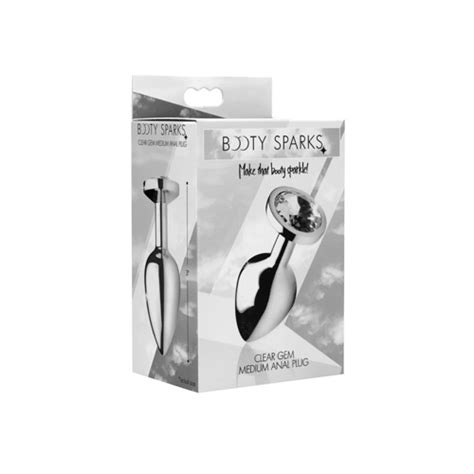 Plug Anal Tipo Joya Círculo Trasparente Mediano Booty Sparks Tu Secreto Sex Shop