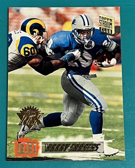 Barry Sanders Topps Stadium Club Super Teams Winners Super