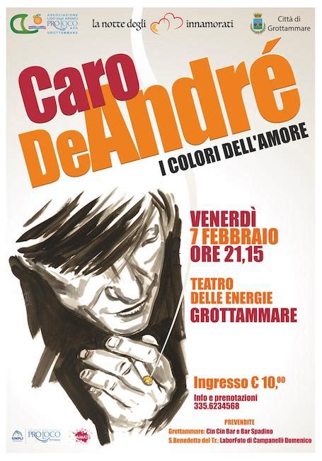 Caro De Andr Il Febbraio Al Teatro Delle Energie Di Grottammare