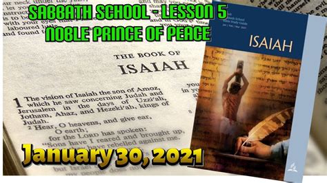 Lesson Noble Prince Of Peace Book Of Isaiah January