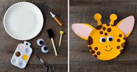 Paper Plate Giraffe Craft