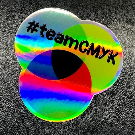 Cmyk Weirdcore Holographic Stickers For Cooler Decal T For Graphic