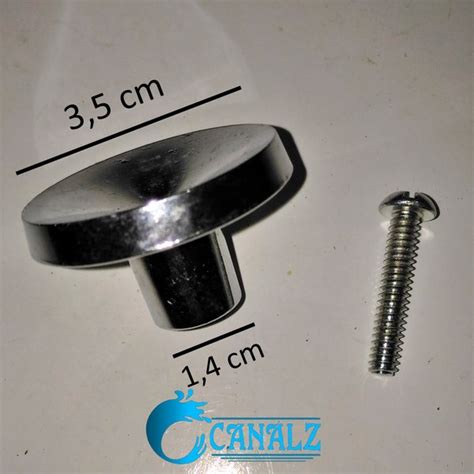 Jual Tarikan Knob Lemari Laci Cm Pegangan Bulat Handle Silver