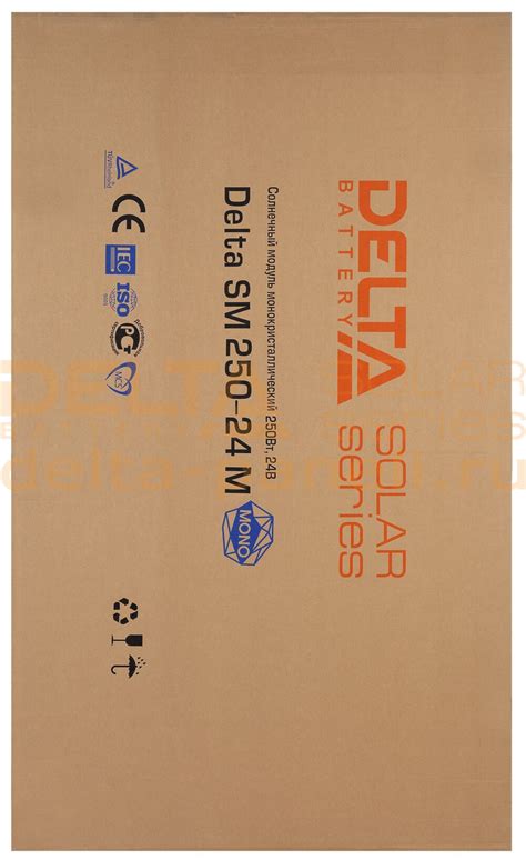 Солнечная панель 250 Вт Delta SM 250-24 моно купить