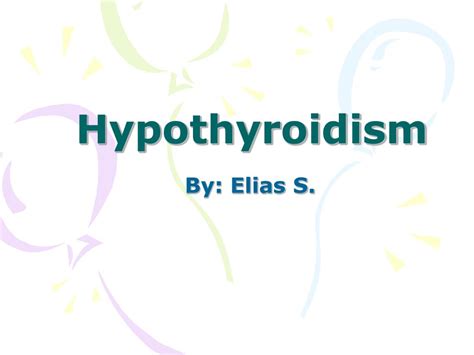 Ppt Hypothyroidism Powerpoint Presentation Free Download Id 4454435