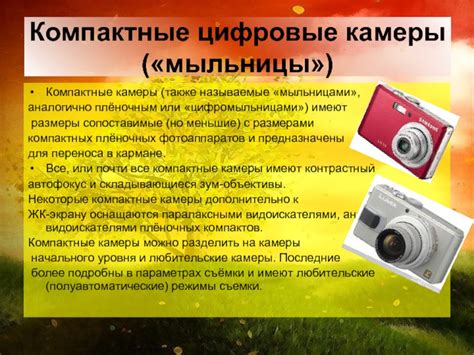 Цифровые камеры